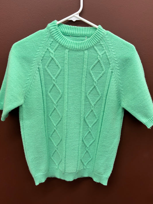 Mint Short Sleeve Sweater