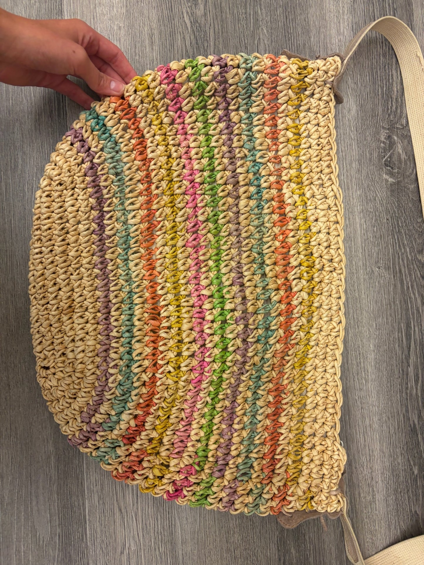 Rainbow Straw Bag