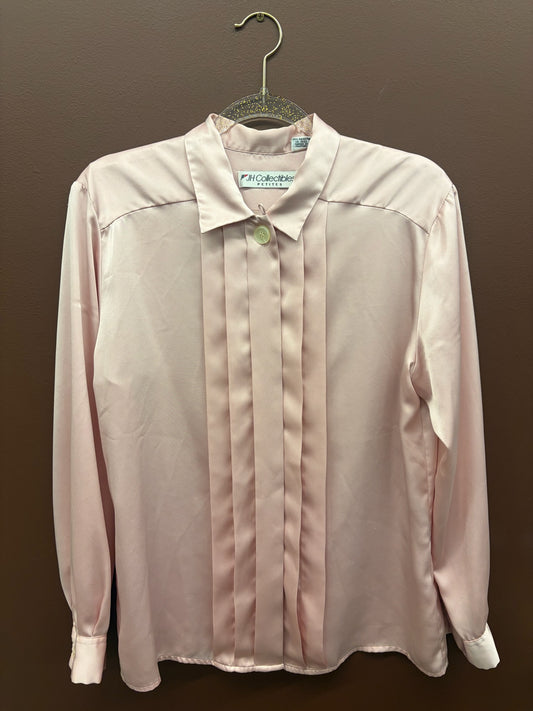 Petal Pink Satin Blouse