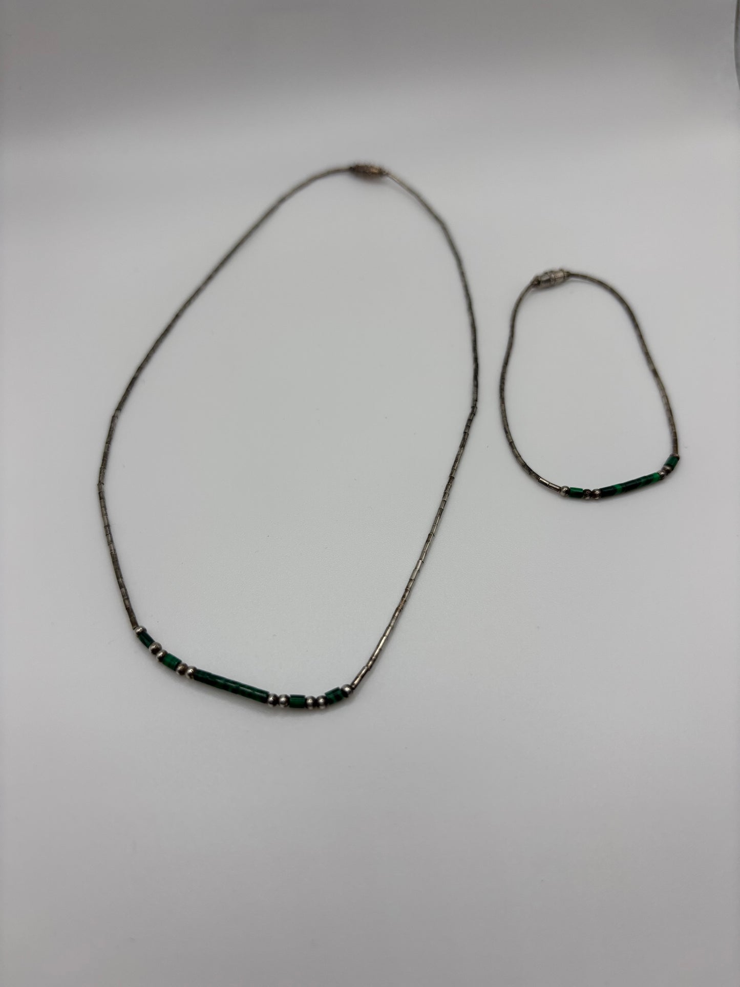Navajo Style Choker Necklace & Matching Bracelet