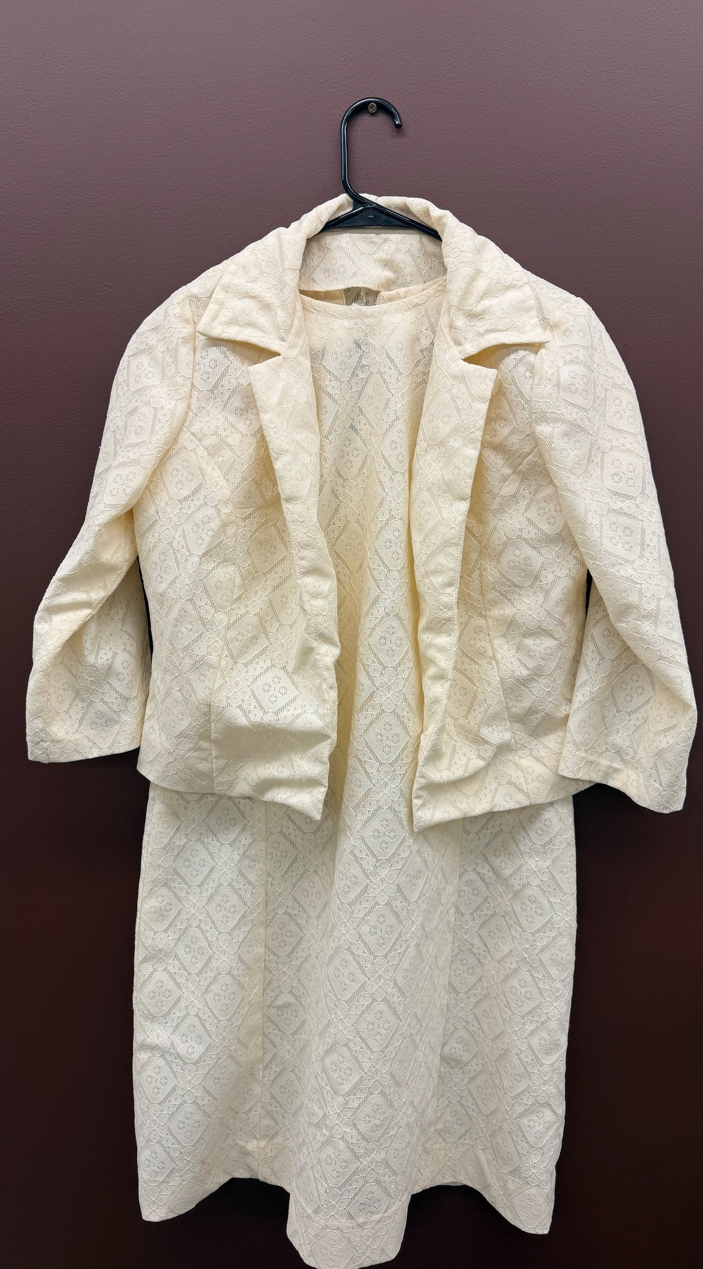 Short Ivory Dress & Matching Jacket