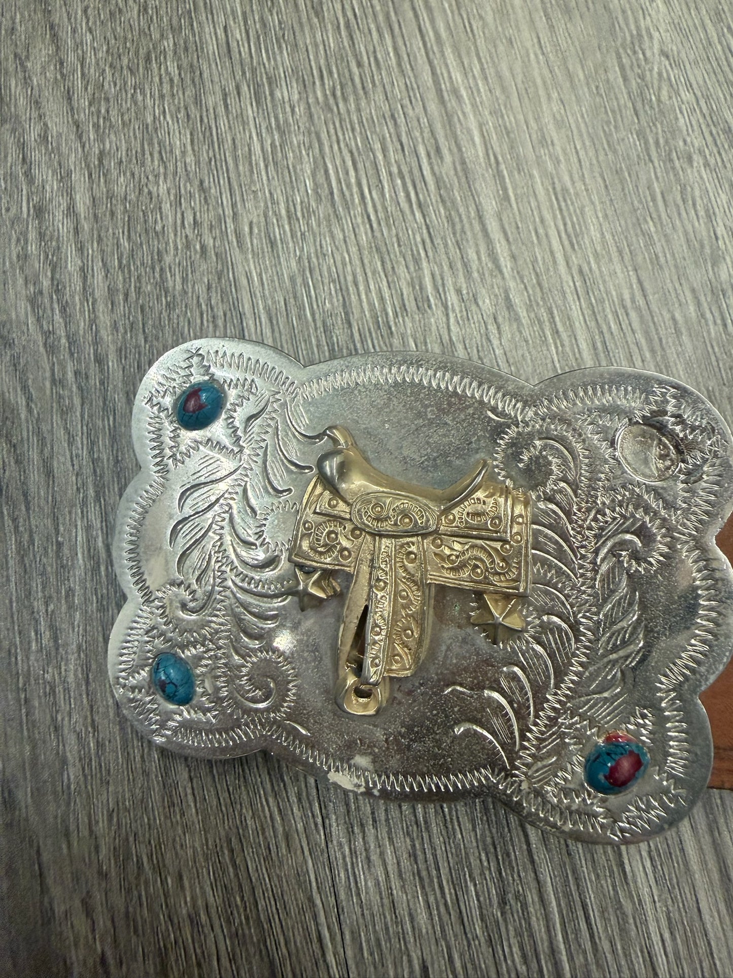 Leather Belt with Buckle