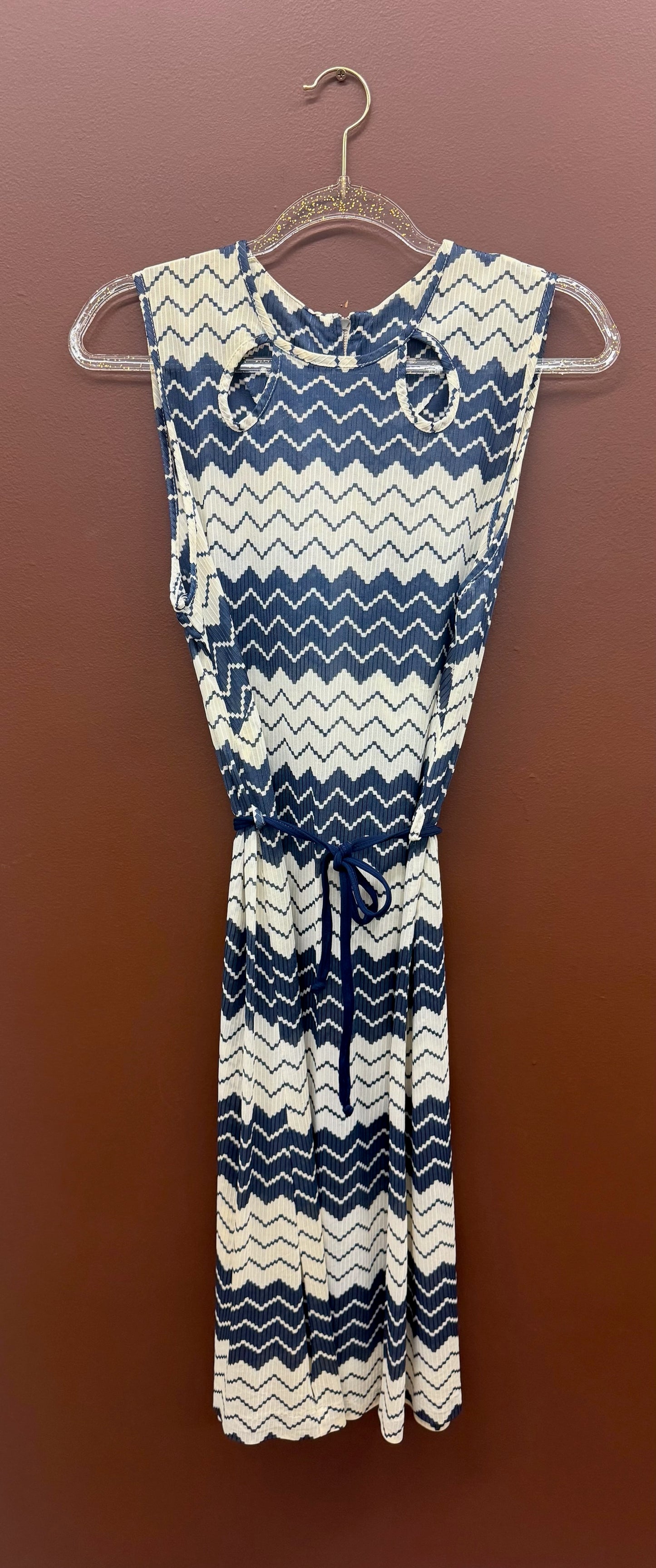 Vintage Chevron Shift Dress