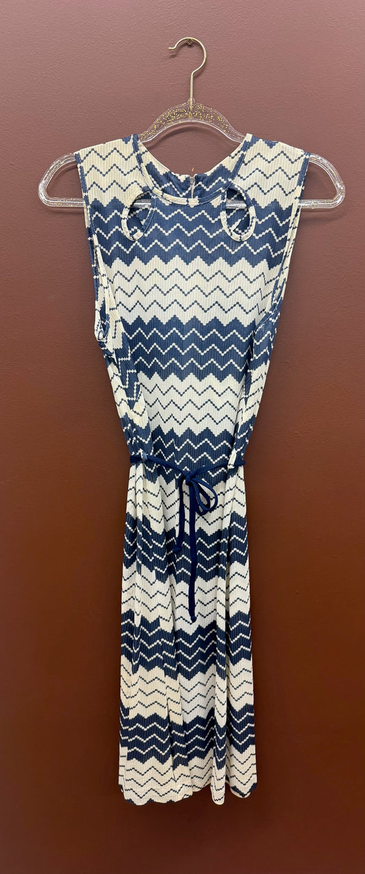Vintage Chevron Shift Dress