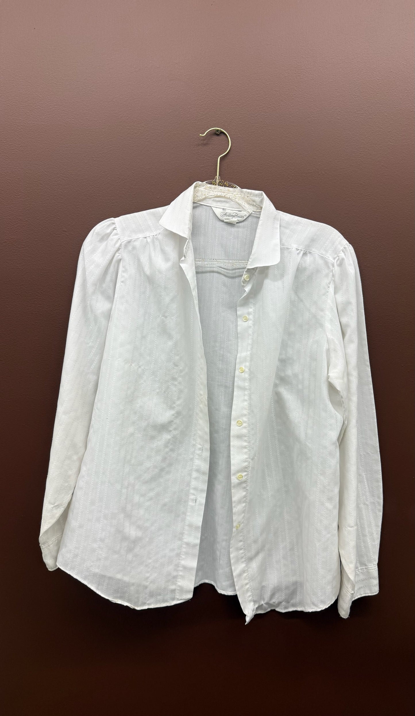 White Blouse w/ Stitching