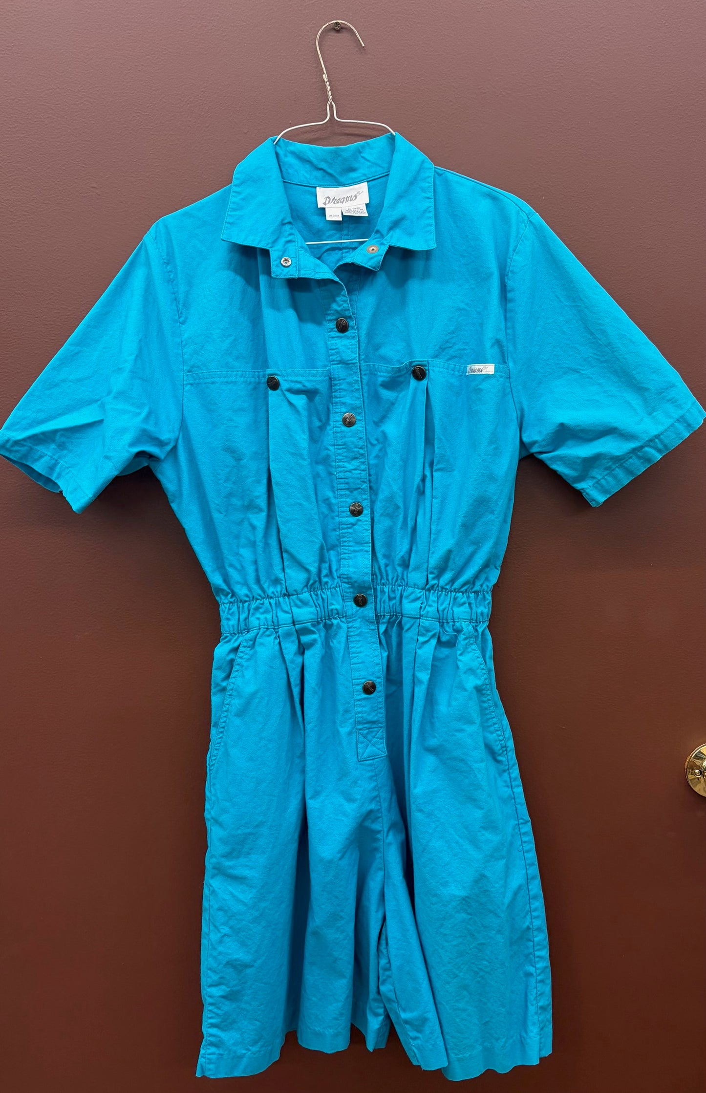 Turquoise Short Jumpsuit