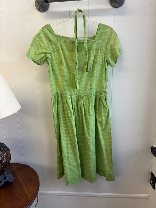 Lime Green Polka Dot Dress