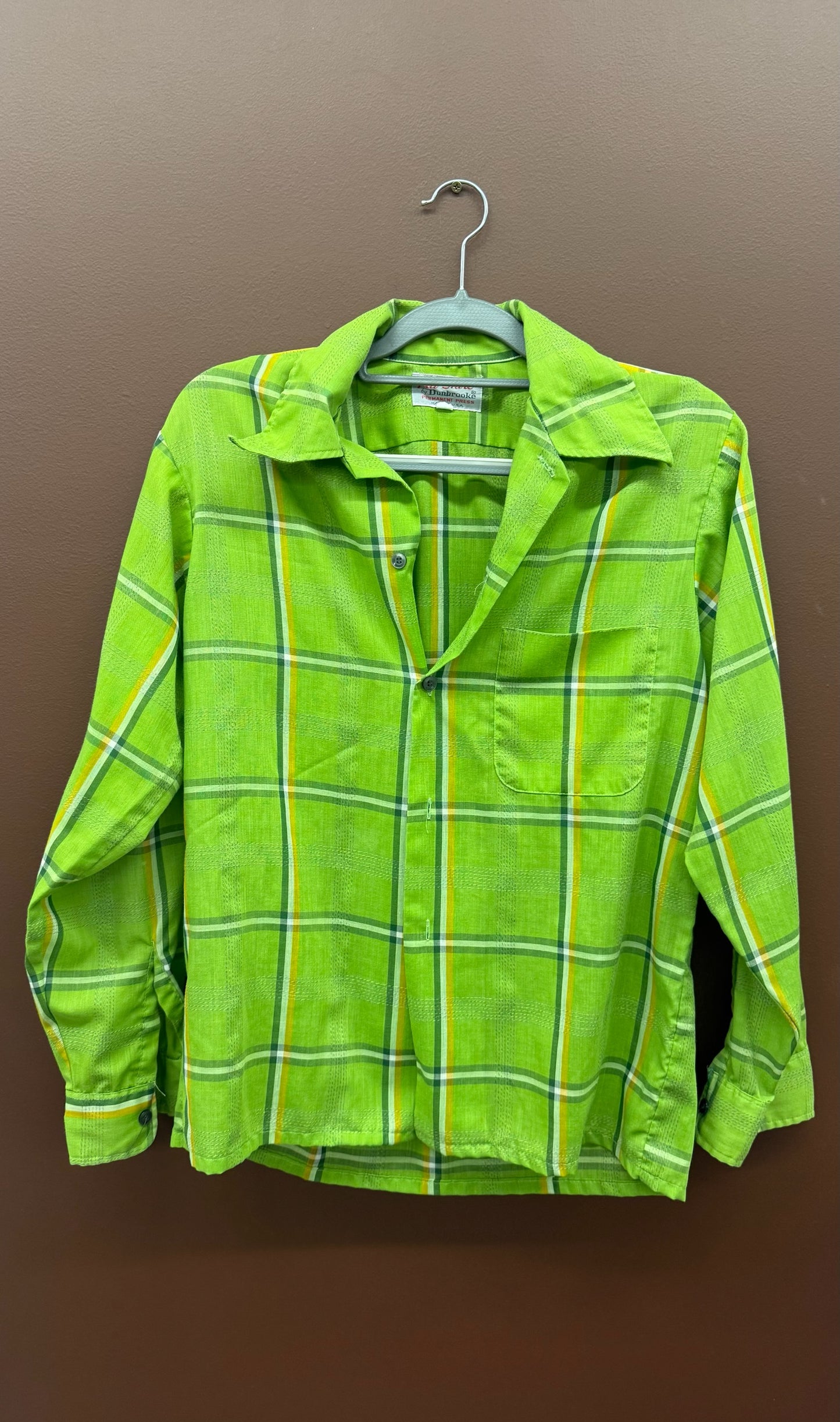 Lime Green Button Down