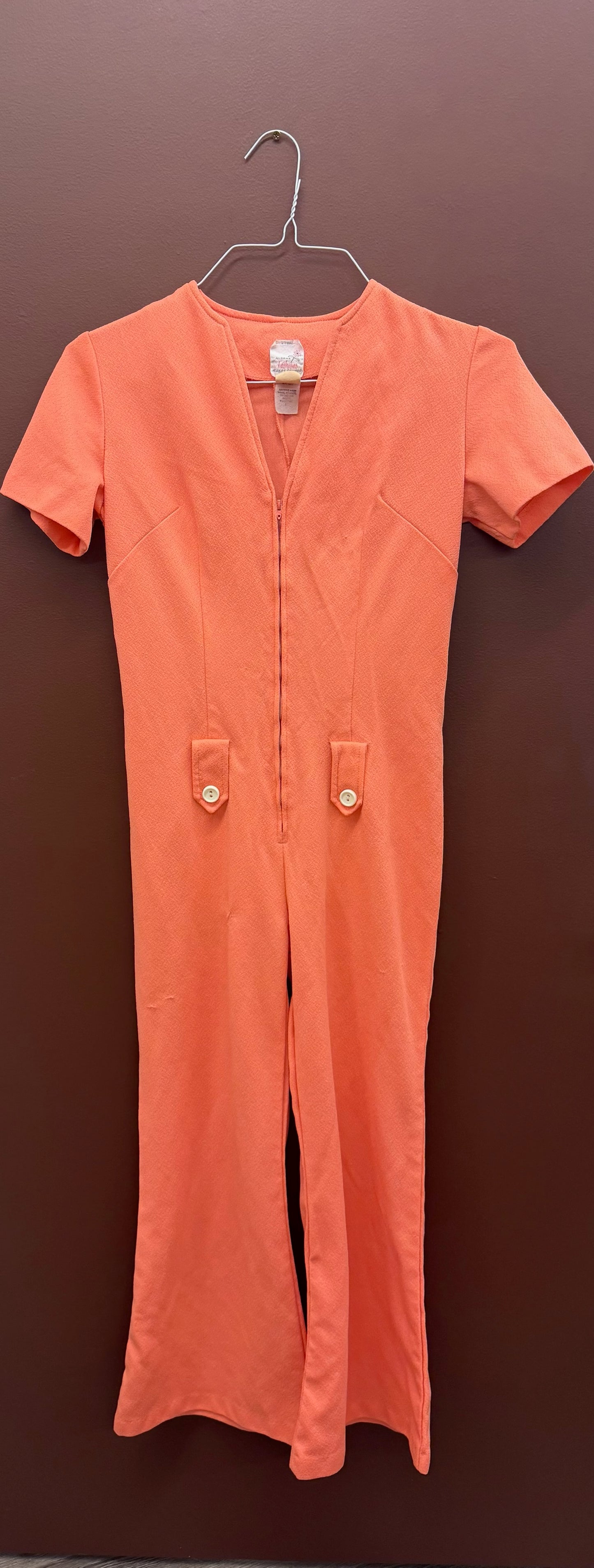 Coral 70’s Jumpsuit