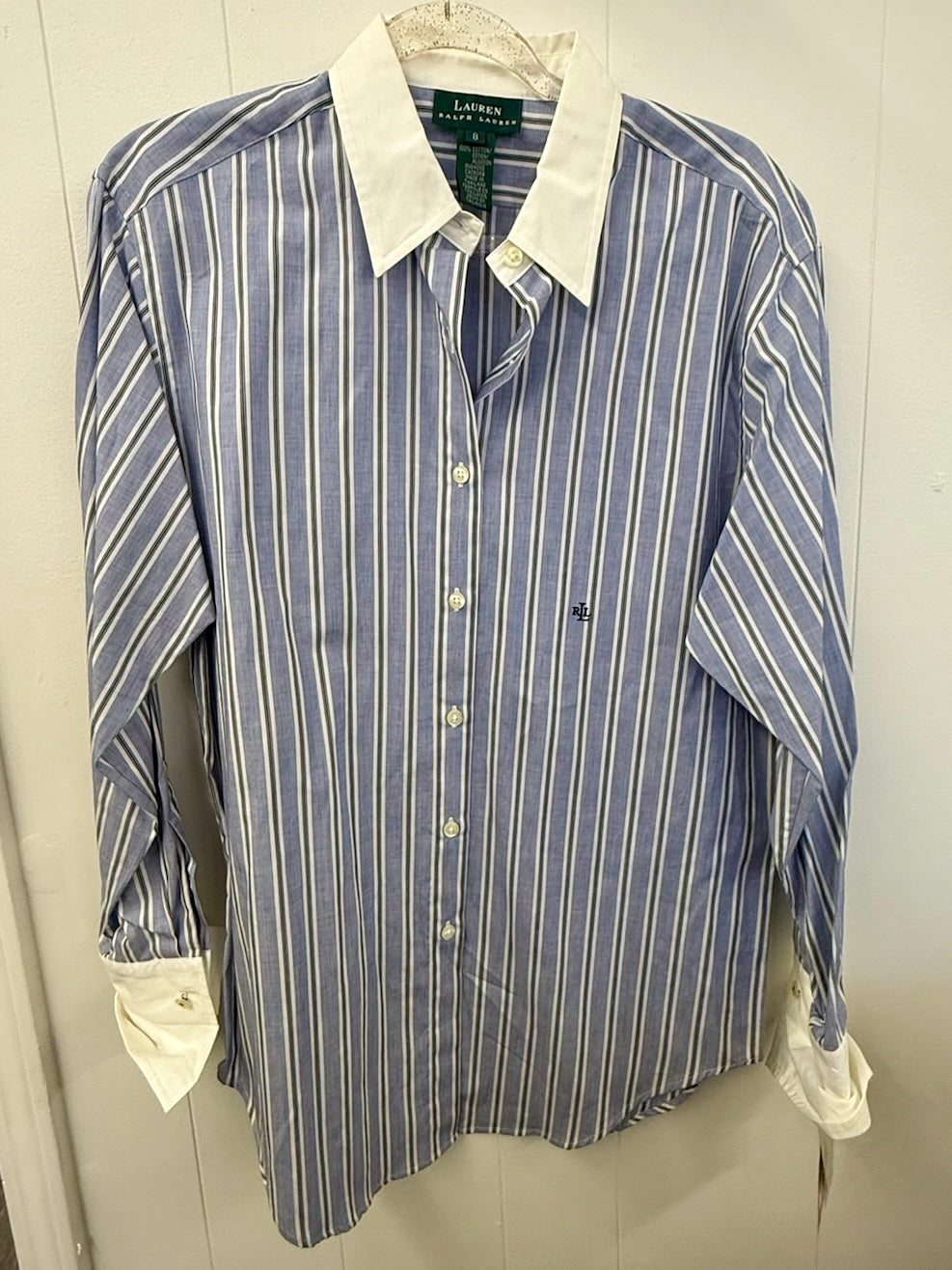 Navy Stripe Ralph Lauren Button Down