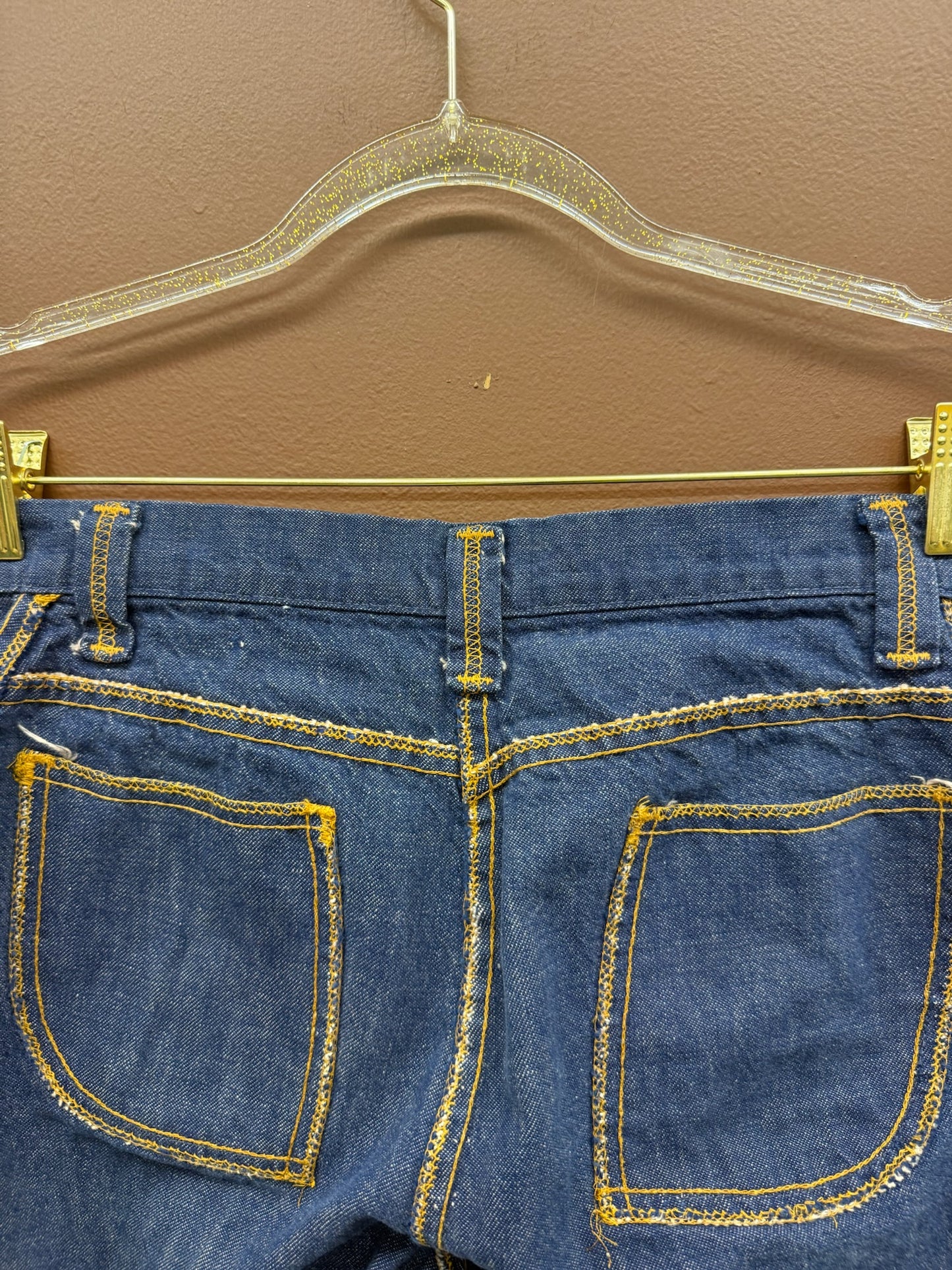 70’s Wide Leg Dark Wash Denim
