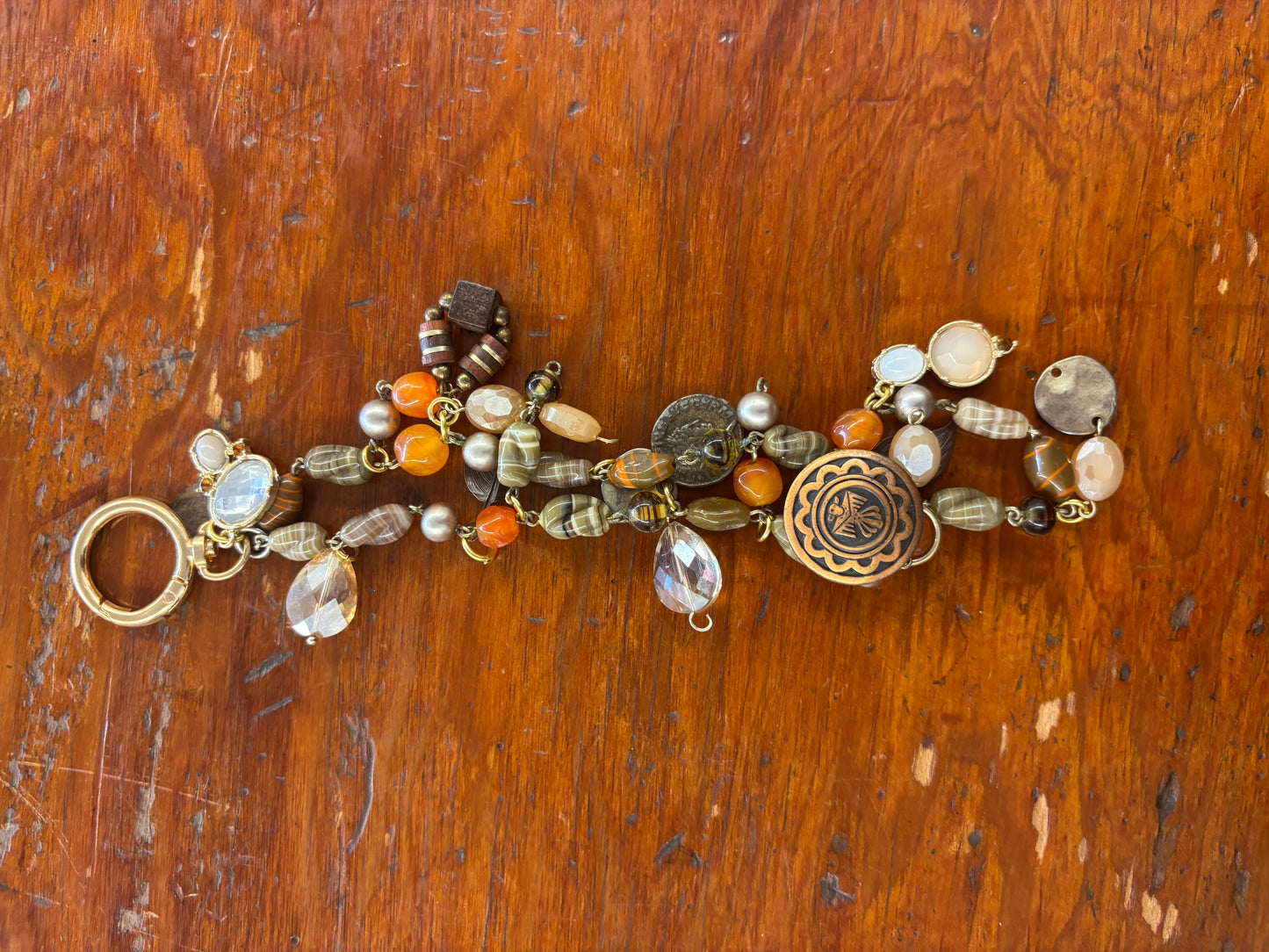 Vintage Jewelry Keychain - Autumn