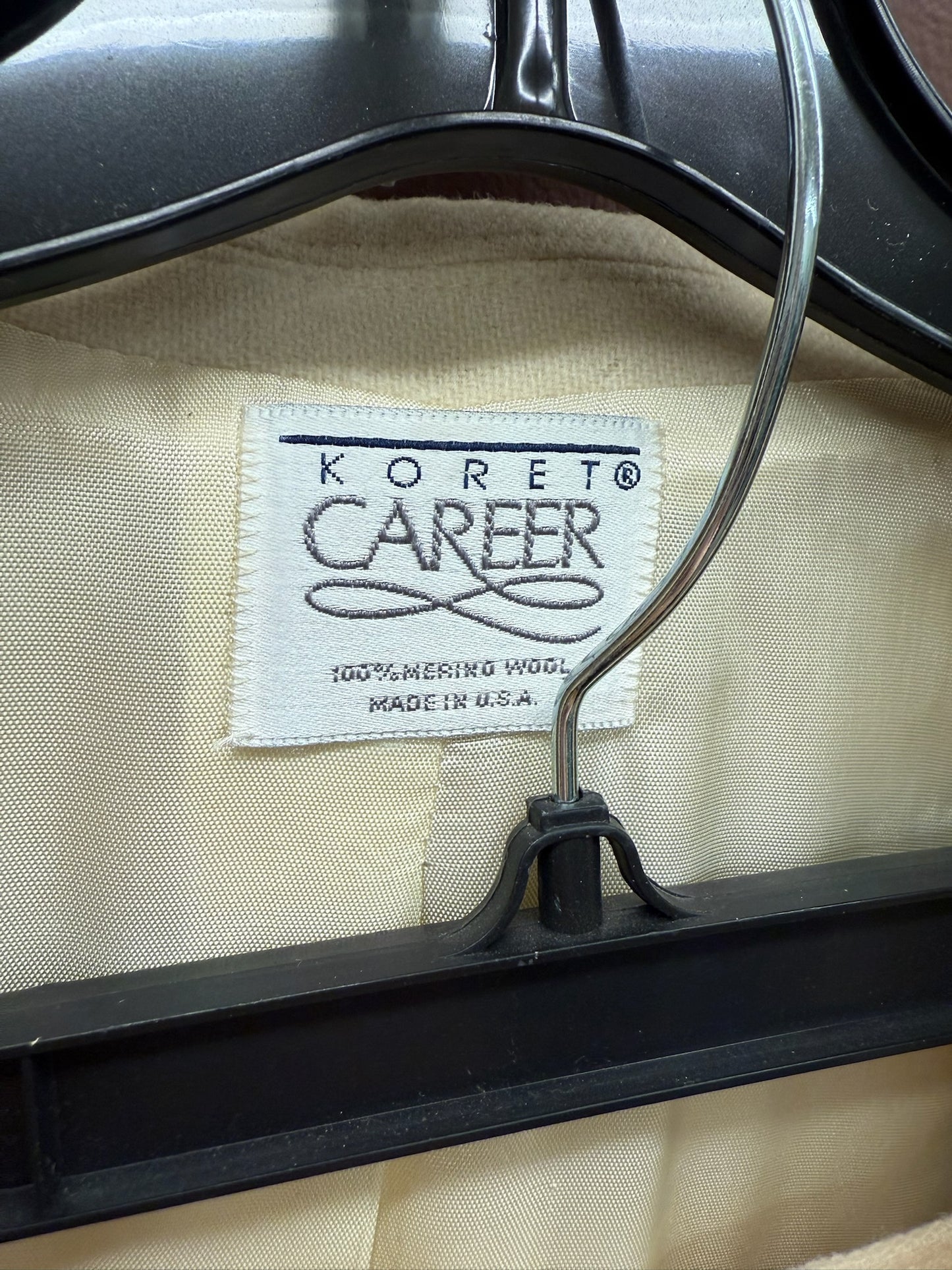 Ivory Merino Wool Blazer