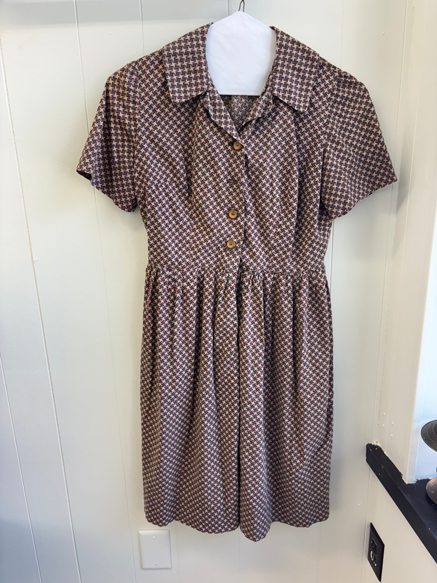 Pinwheel Collared Dress
