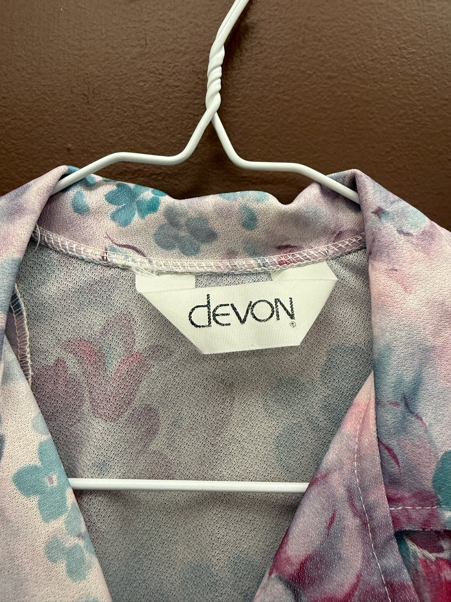 Lavender Watercolor Floral Blouse