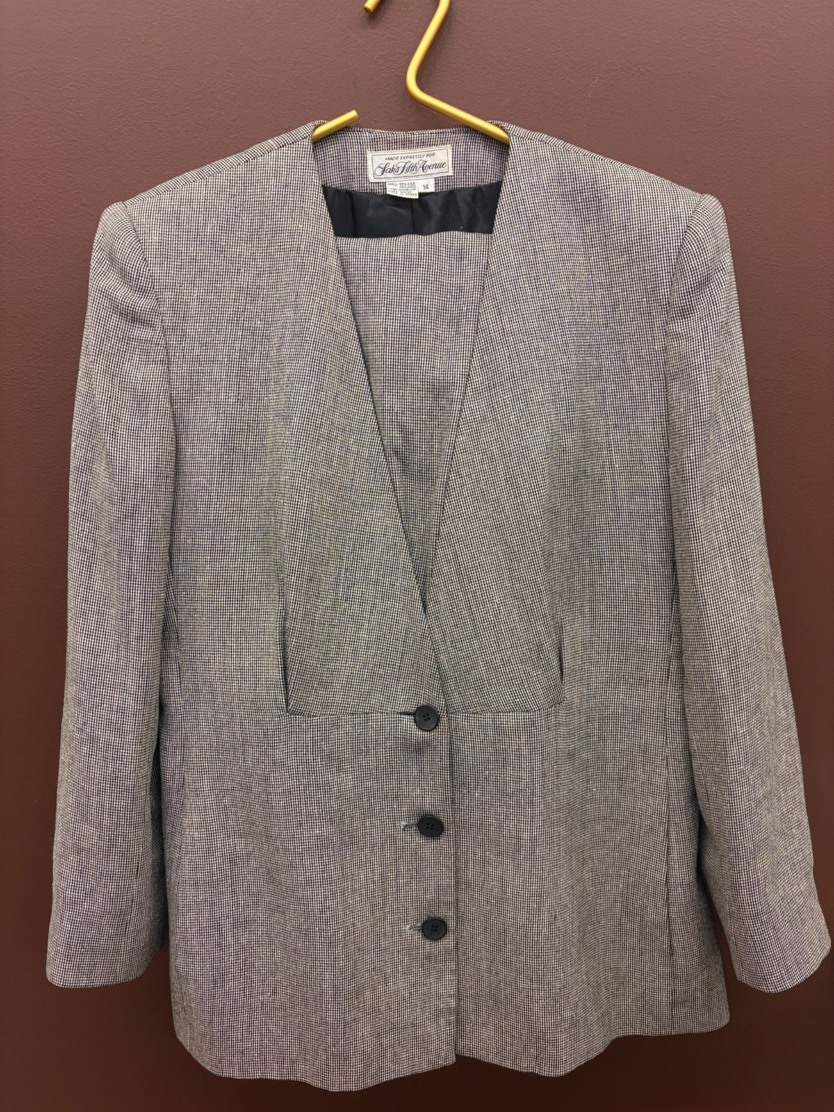 Saks Fifth Avenue Grey Suite Set