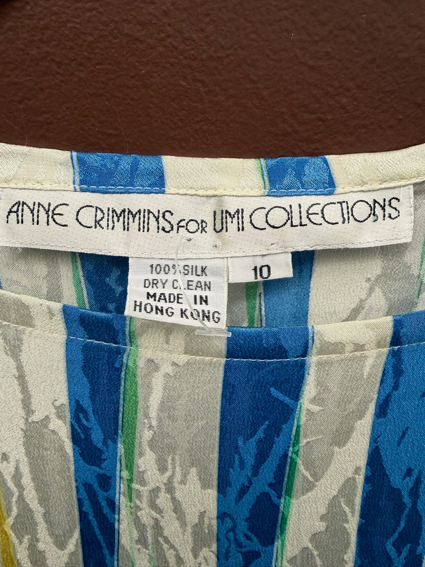 Blue & Yellow Silk Dress