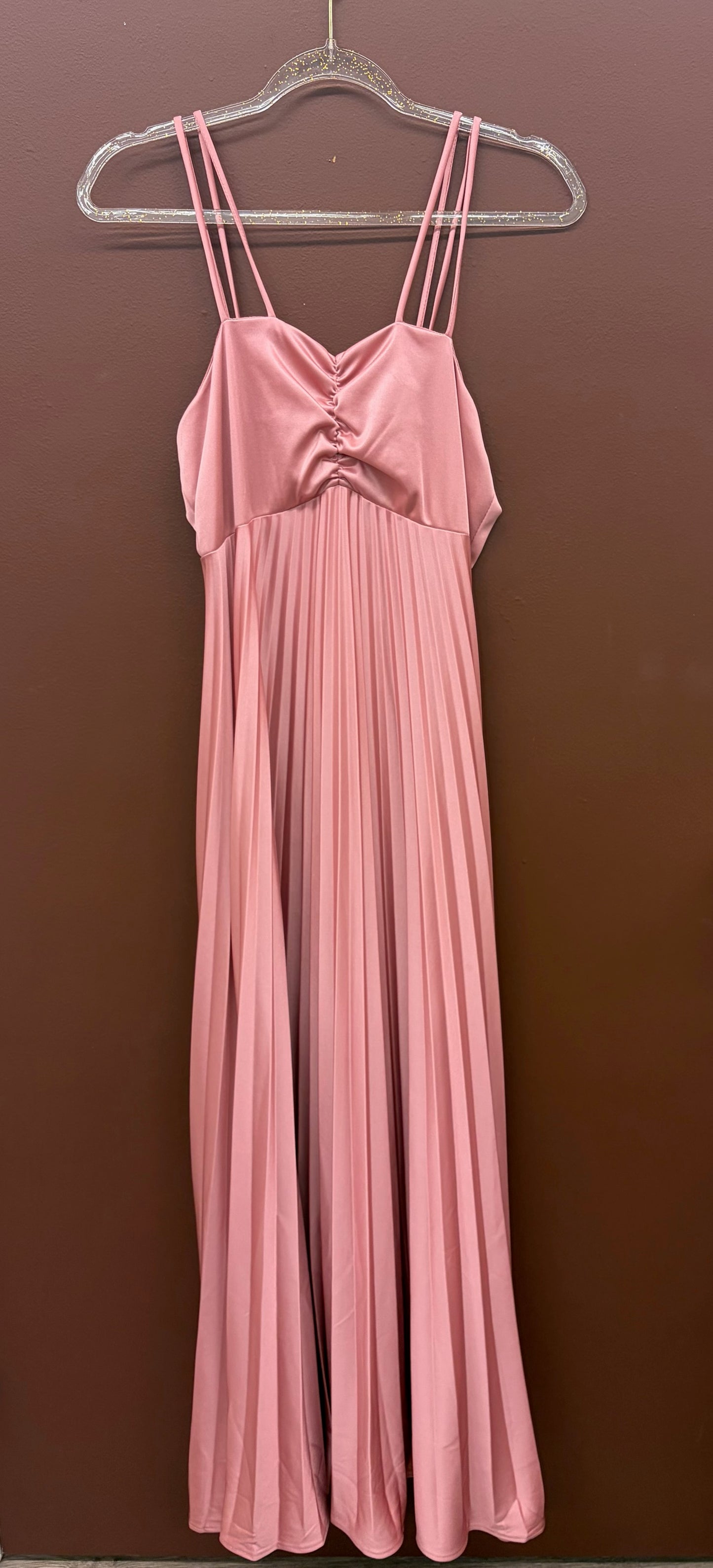 Petal Pink 70’s Maxi Dress