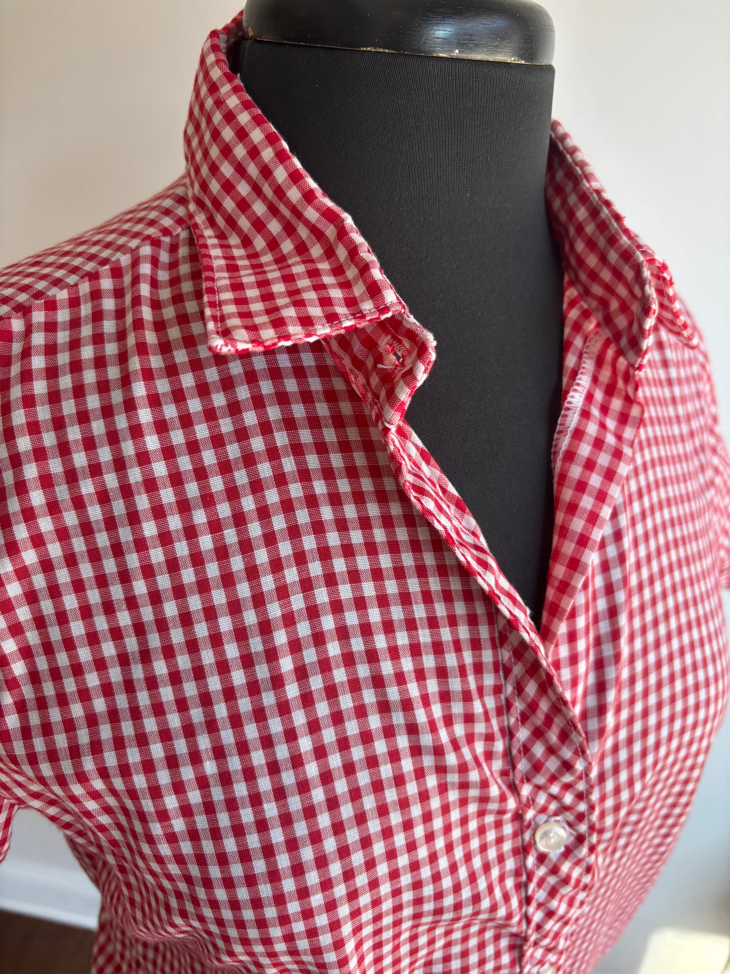 Sears 1970s Gingham Shirt