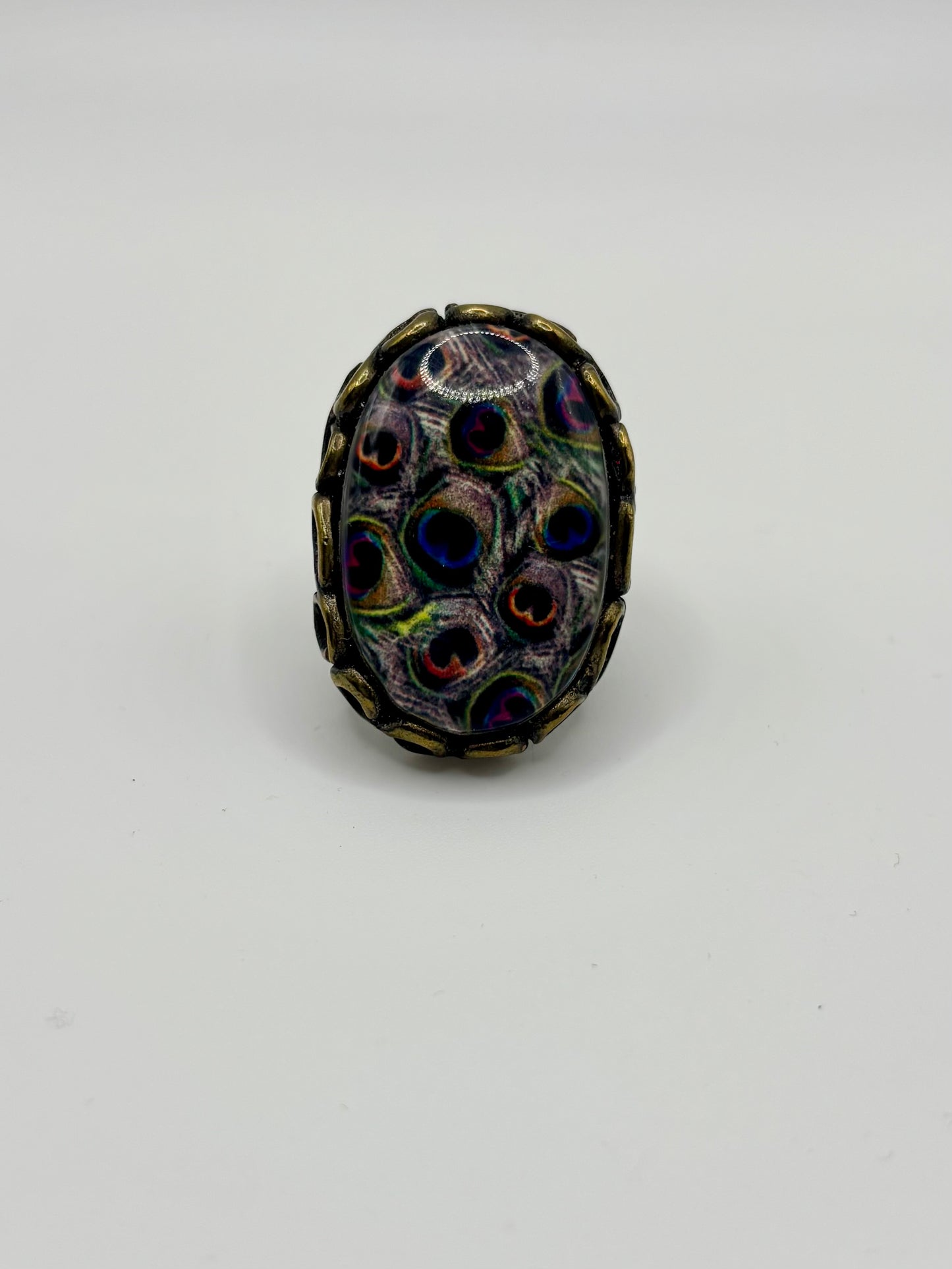 Chunky Peacock Ring