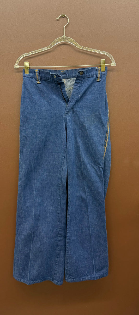 70’s Wide Leg Dark Wash Denim