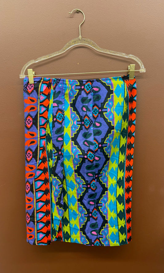 80’s Neon Print Skirt