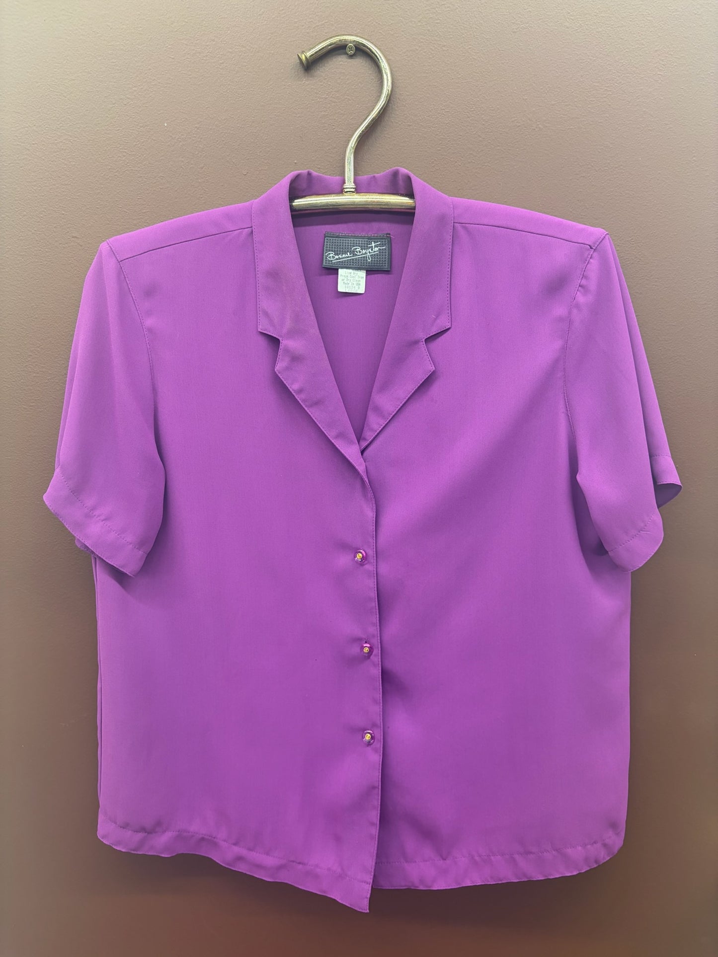 Purple Bonnie Button Up