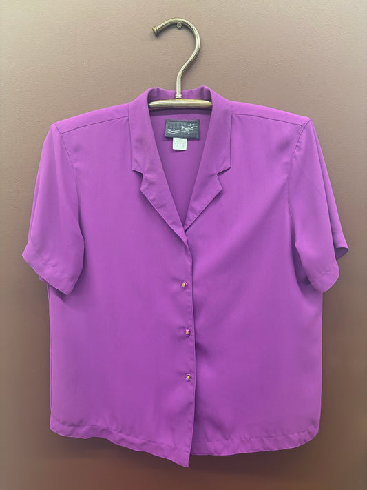 Purple Bonnie Button Up