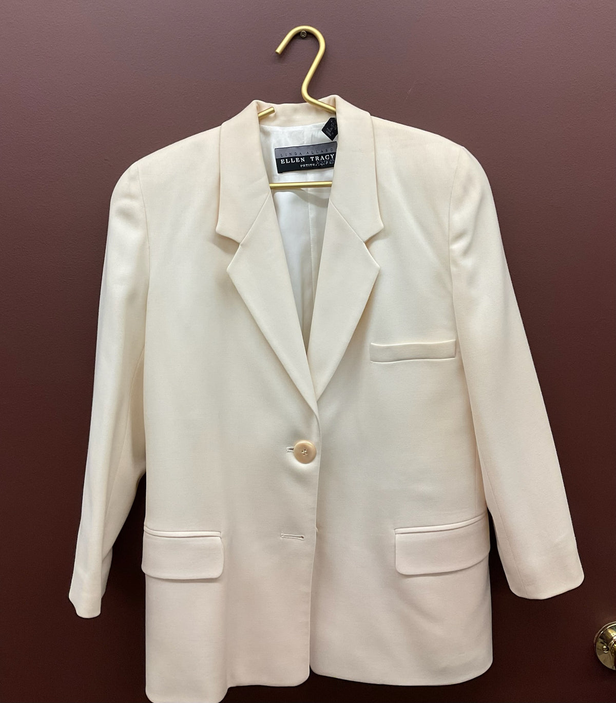 Vintage Ellen Tracy Ivory Blazer