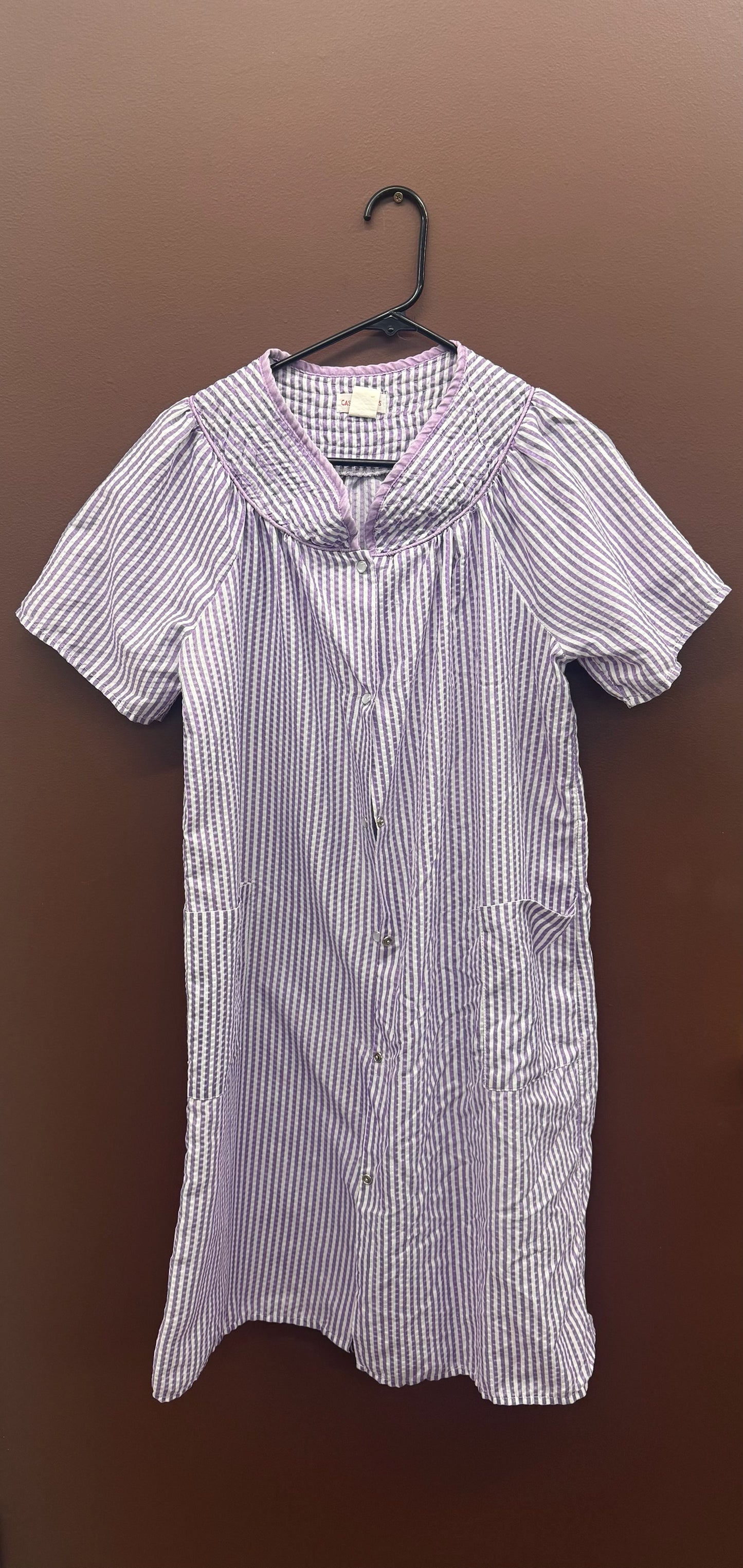 Purple Striped Nightgown