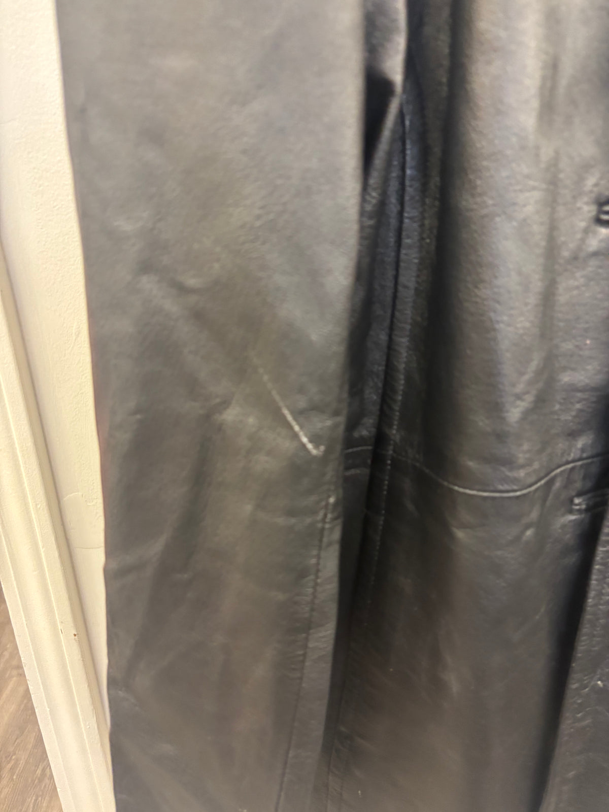 Black Leather Blazer Jacket