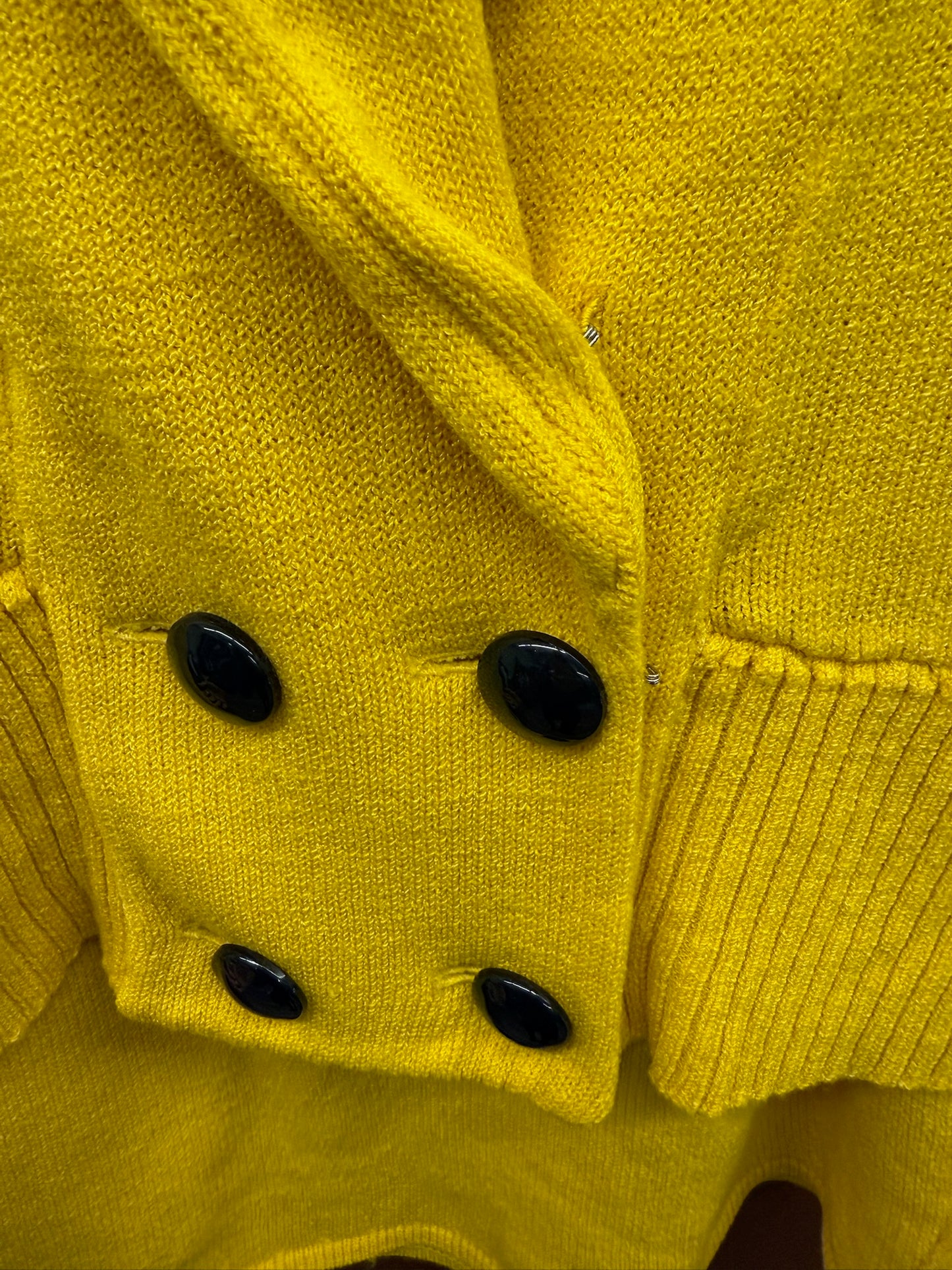 1970’s Canary Knit Vest & Skirt Set