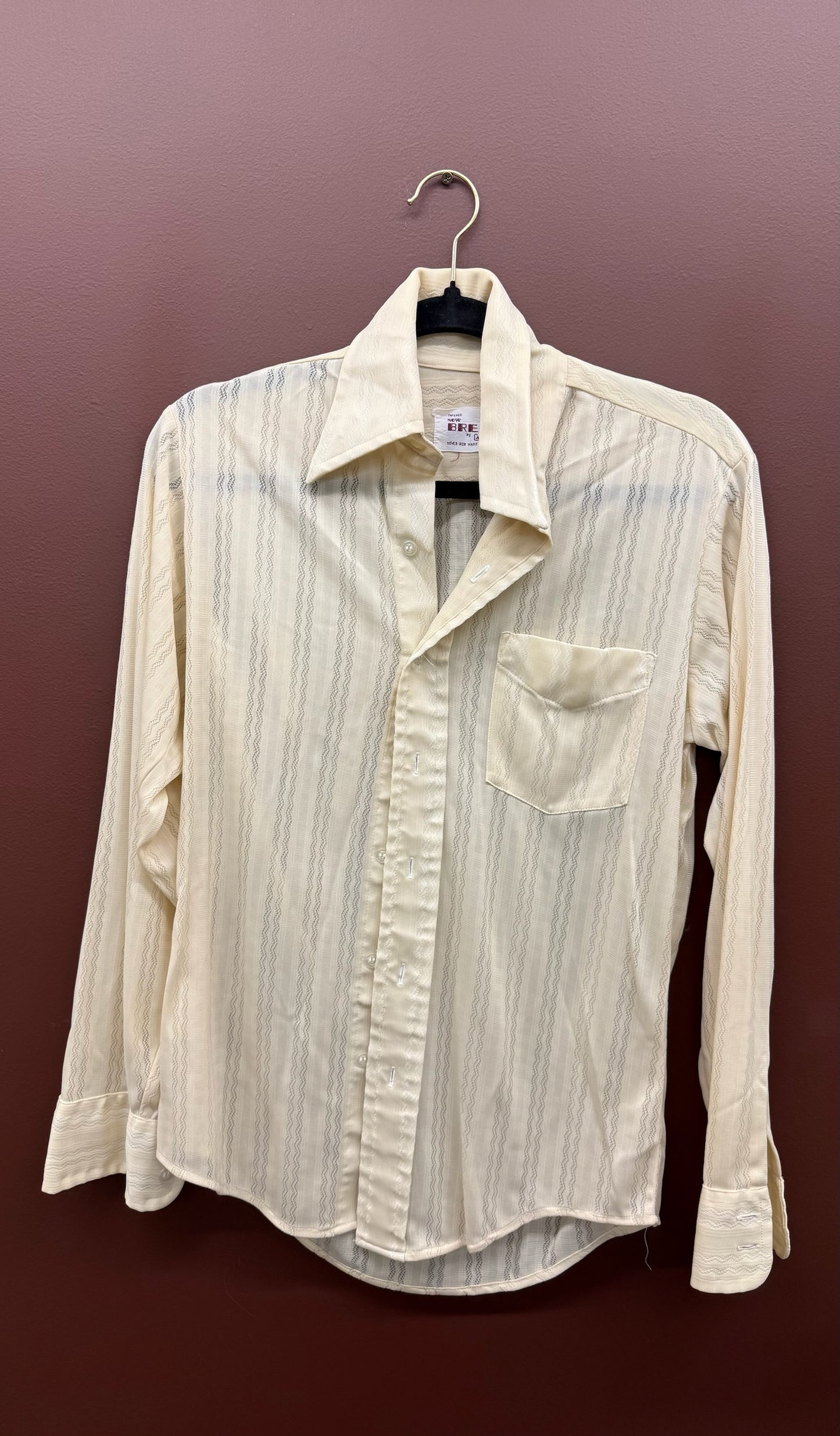 Cream 70’s Button Up Shirt