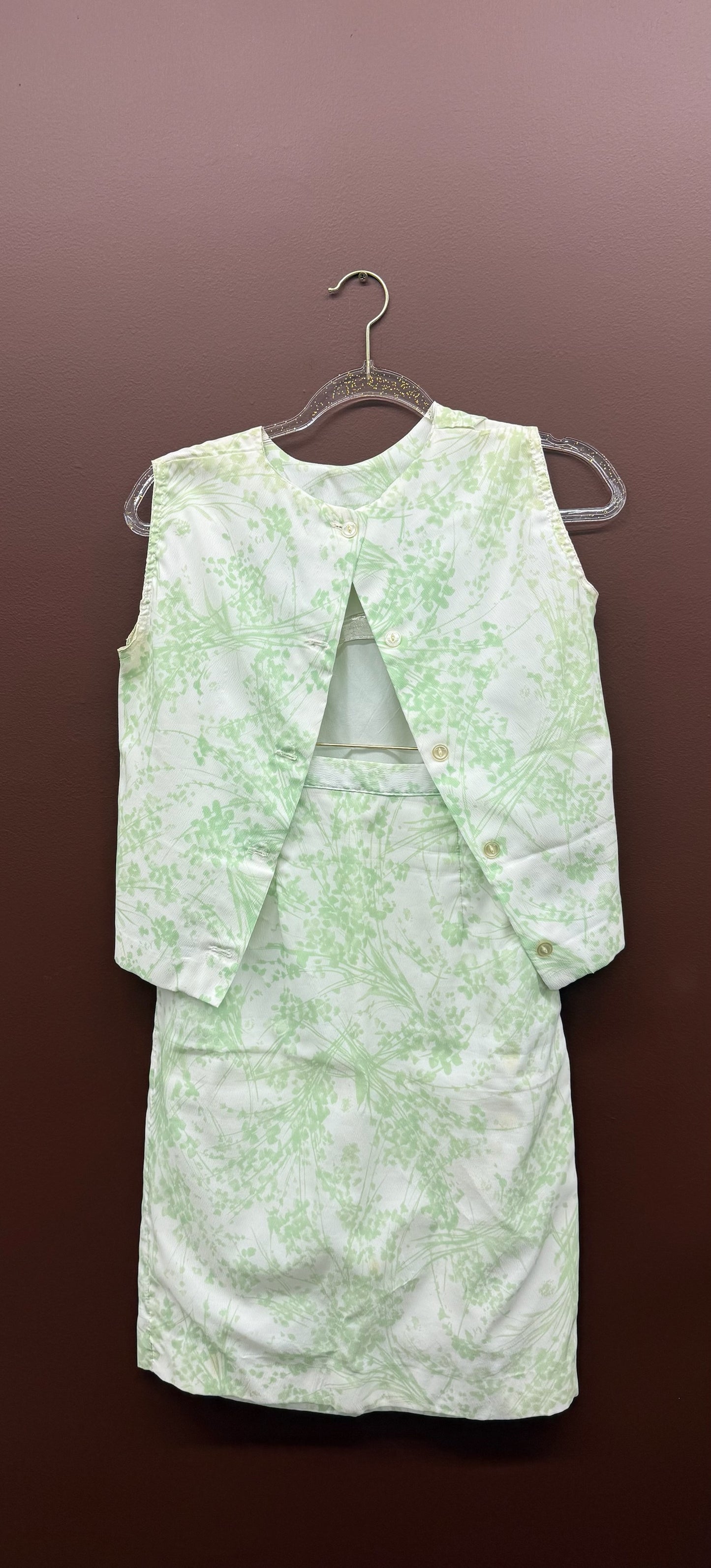 Mint Green Skirt & Top Set