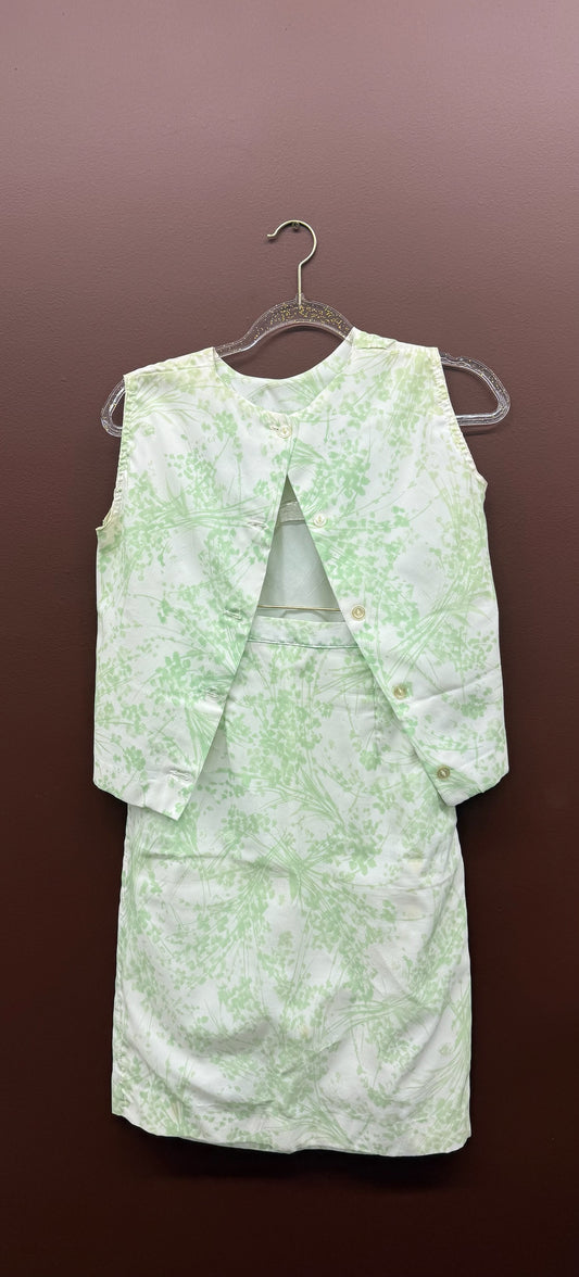 Mint Green Skirt & Top Set