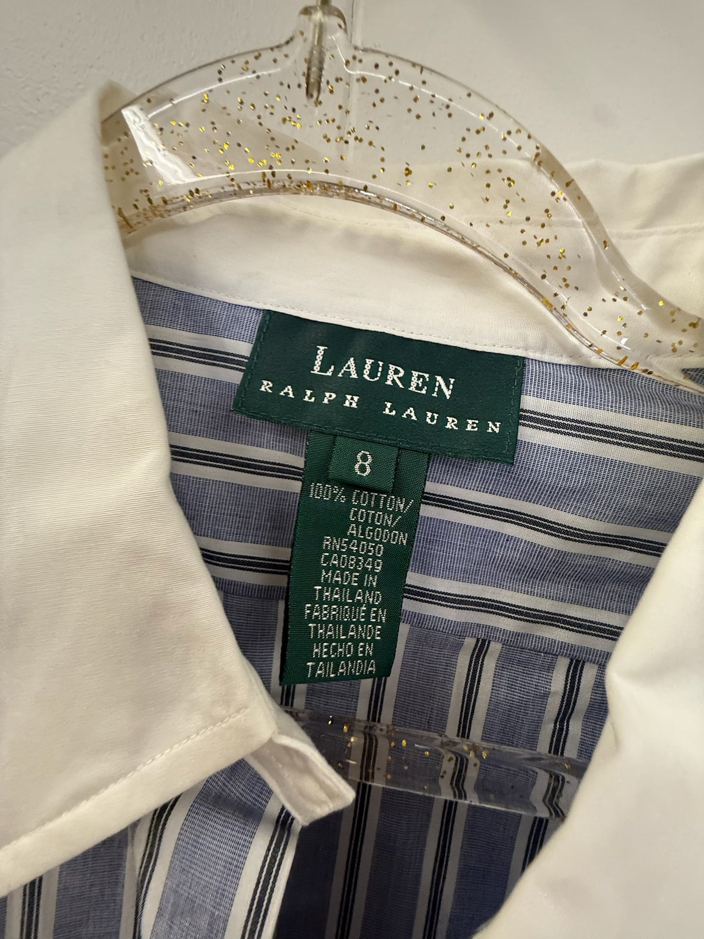 Navy Stripe Ralph Lauren Button Down