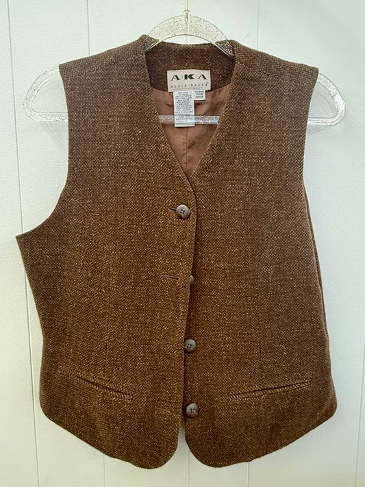 Brown Tweed Vest