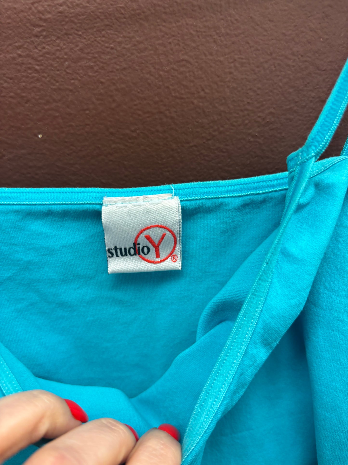 Ruched Turquoise Tank
