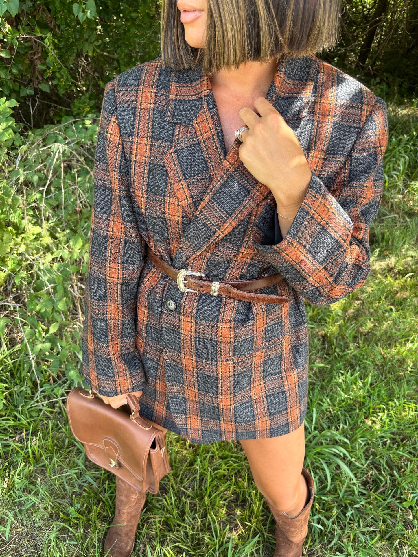 Navy & Camel Blazer