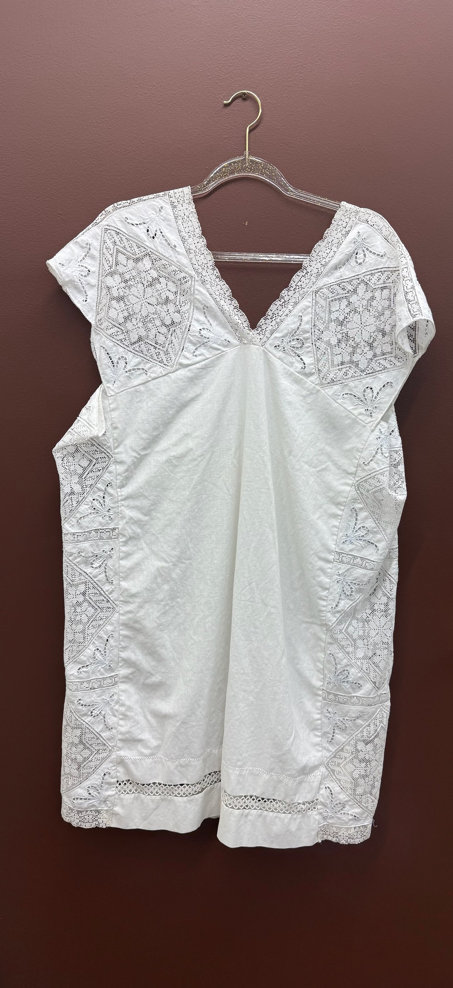 Handmade Lace Shift Dress