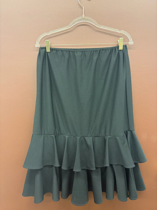 Ruffle Bottom Slip Skirt