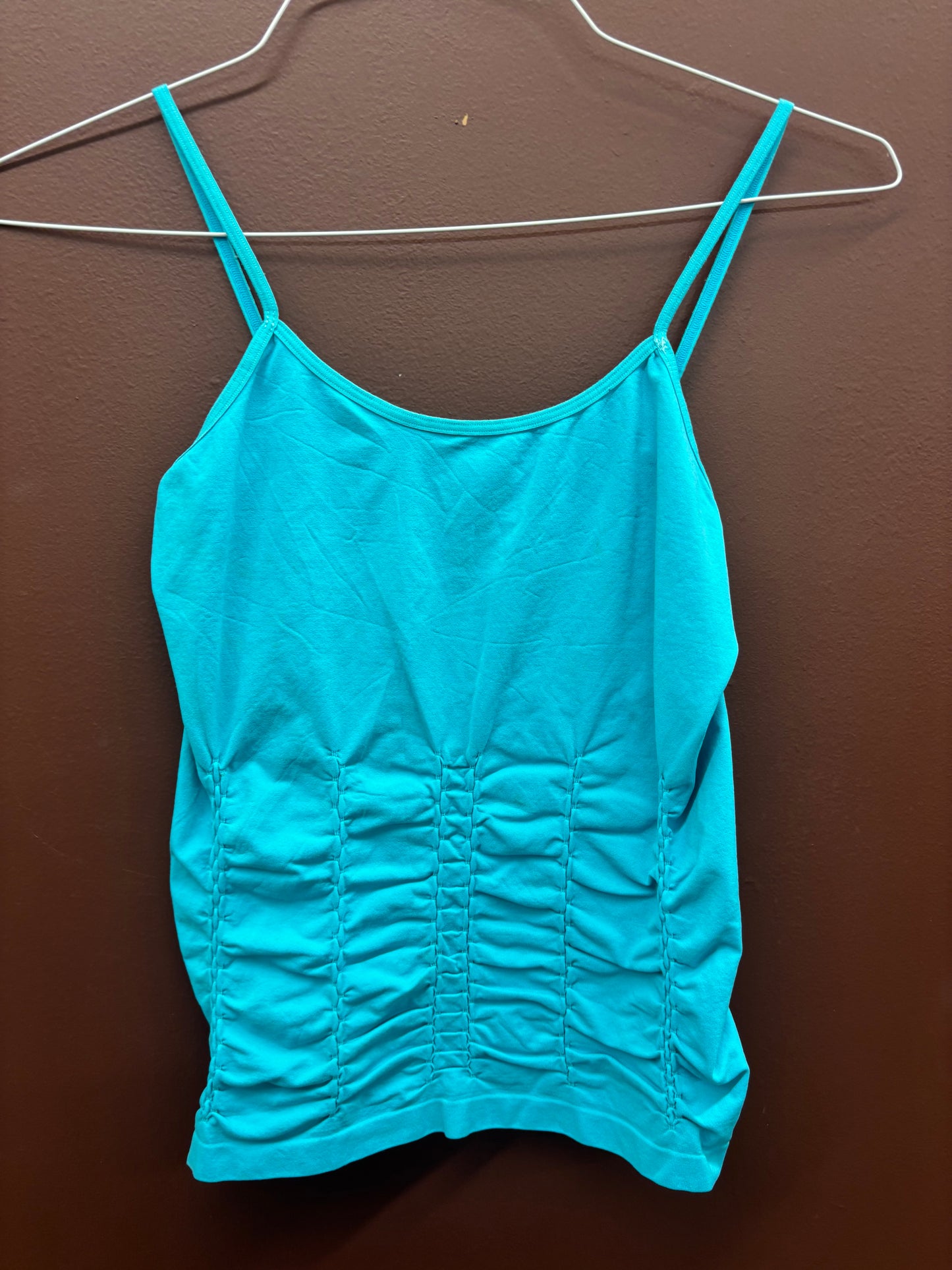 Ruched Turquoise Tank