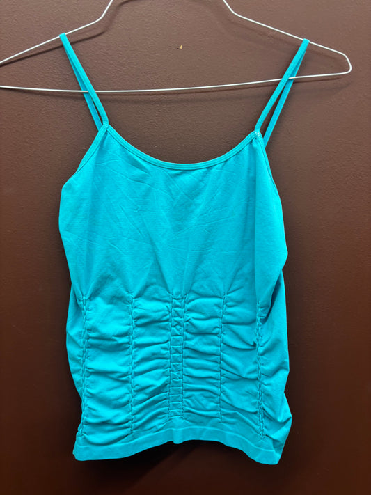 Ruched Turquoise Tank