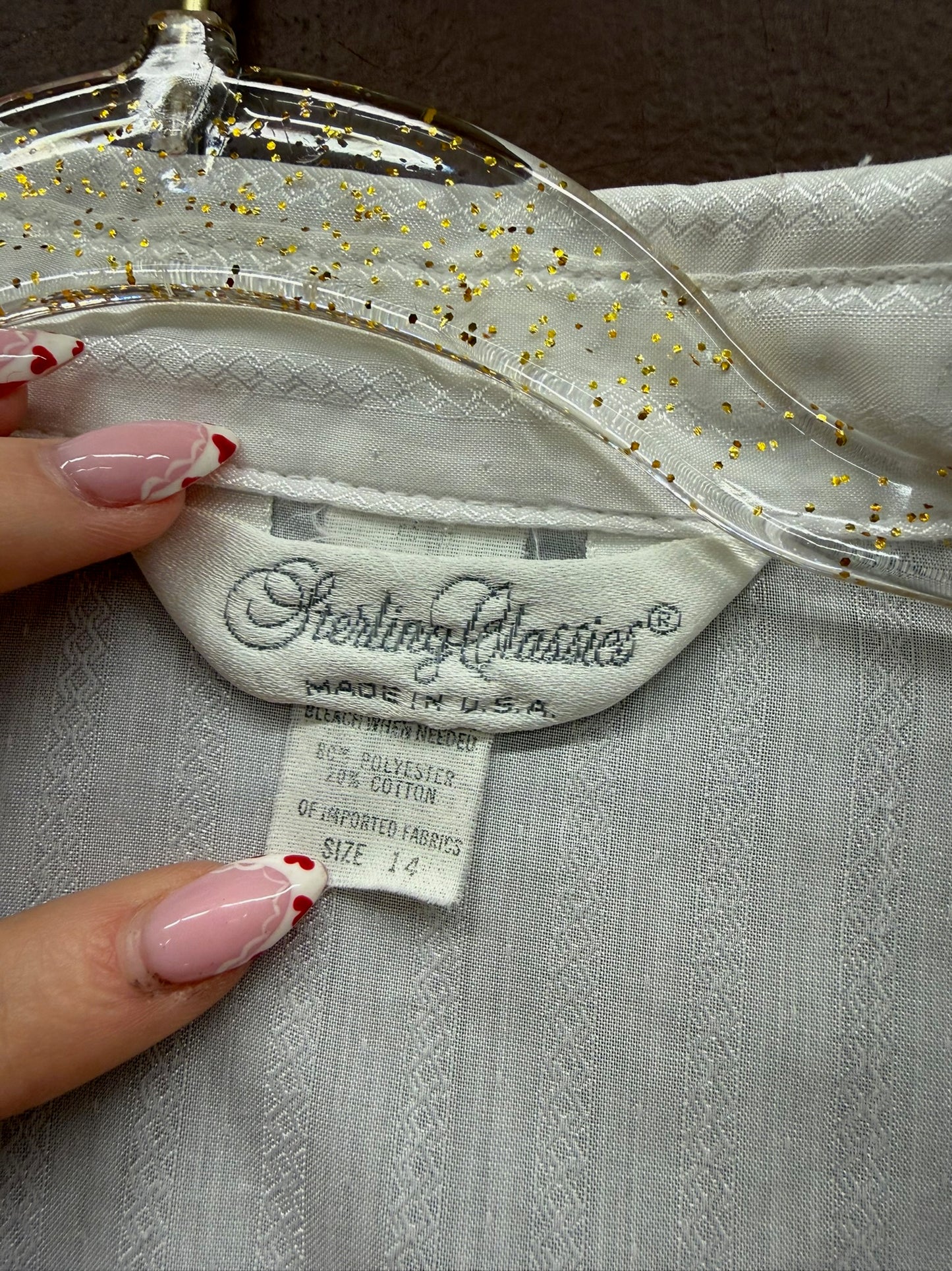 White Blouse w/ Stitching