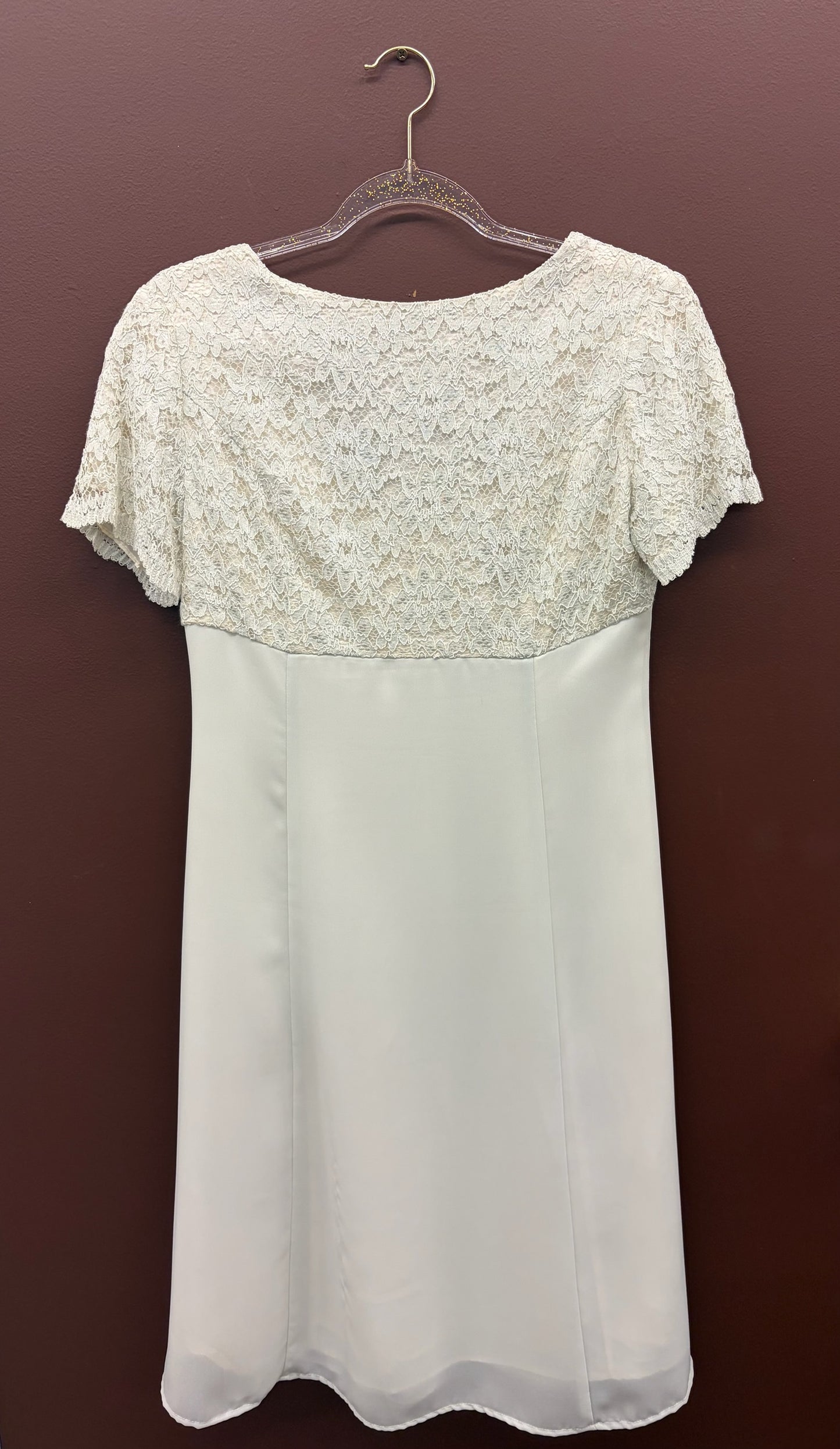 Vintage Ecru Cocktail Lace Dress