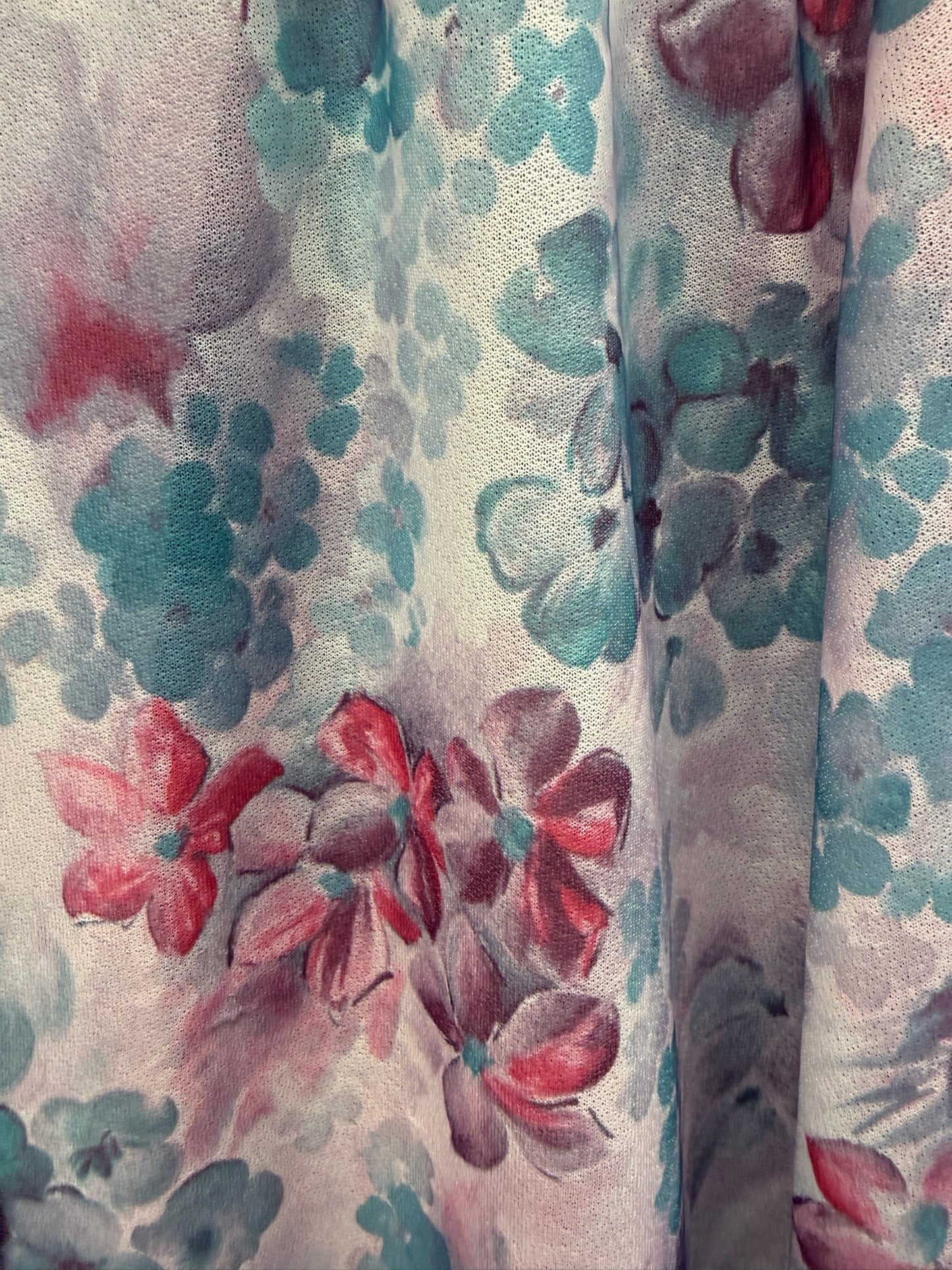 Lavender Watercolor Floral Blouse