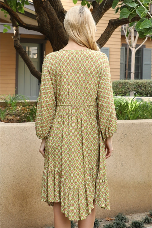 Kiwi Handkerchief Dress