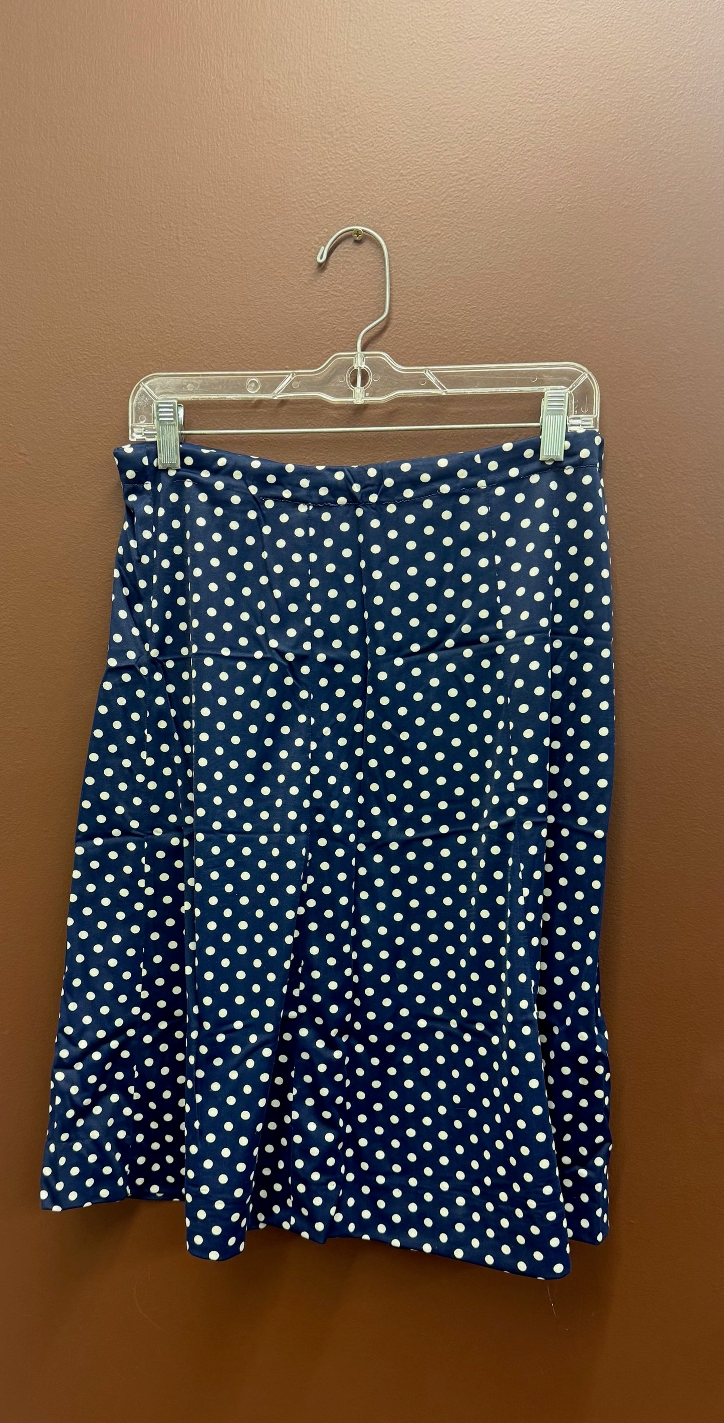 Navy Polka Dot Skirt
