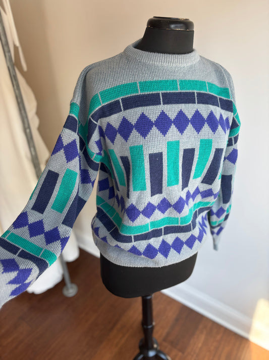80’s Color-block Sweater