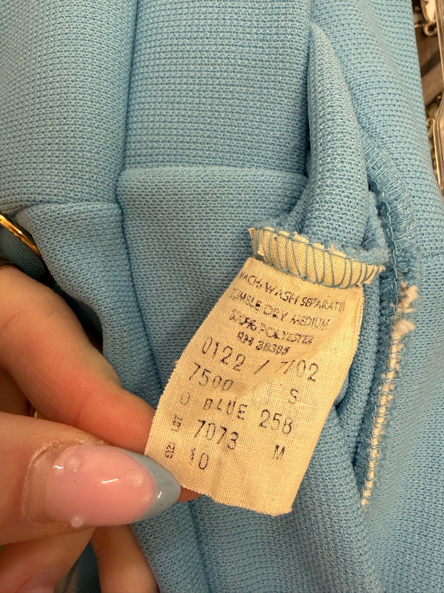 Vintage Blue Circle Skirt